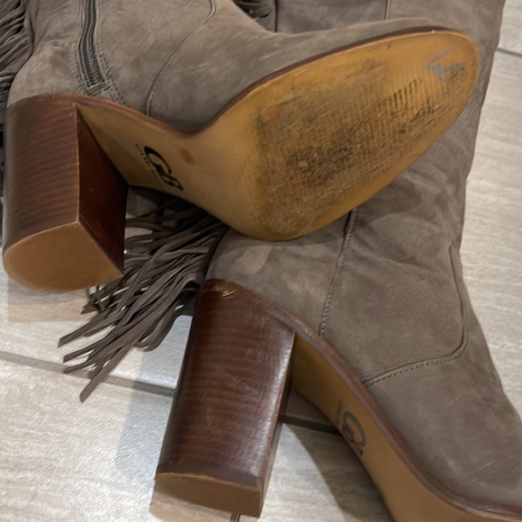 Gianni Bini Back Drop Fringe Boot 7 - Picture 7 of 12